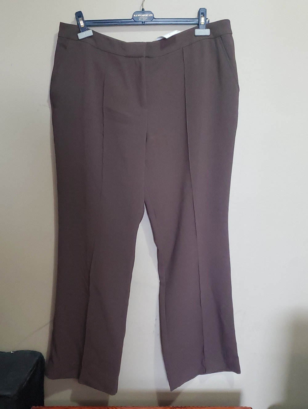 Cleo Women's Tailored Brown Dress Pants Size 18
